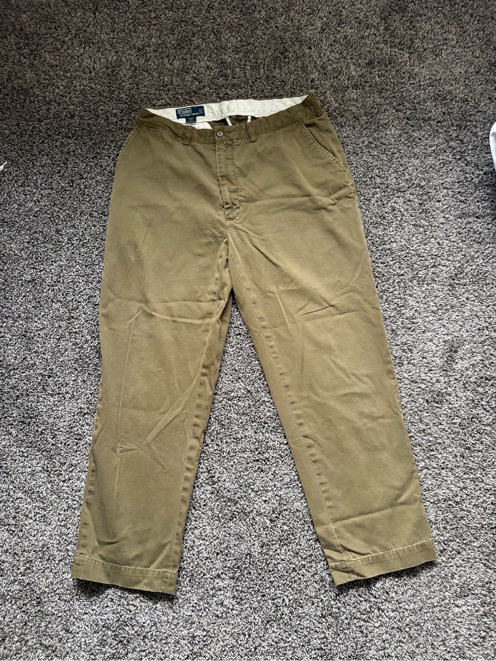 Ralph Lauren Olive/Tan Cotton Chinos